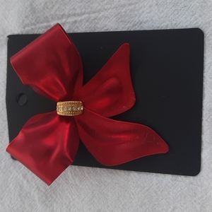 Vintage Red Ribbon Brooch